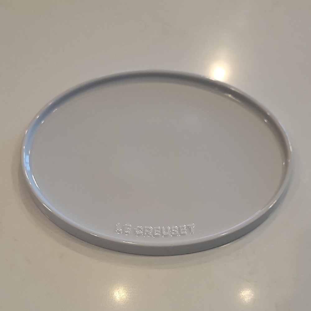 Le Creuset NWOT Grey Stoneware Hot Plate, Serving Tray, Charcuterie Tray/ Board